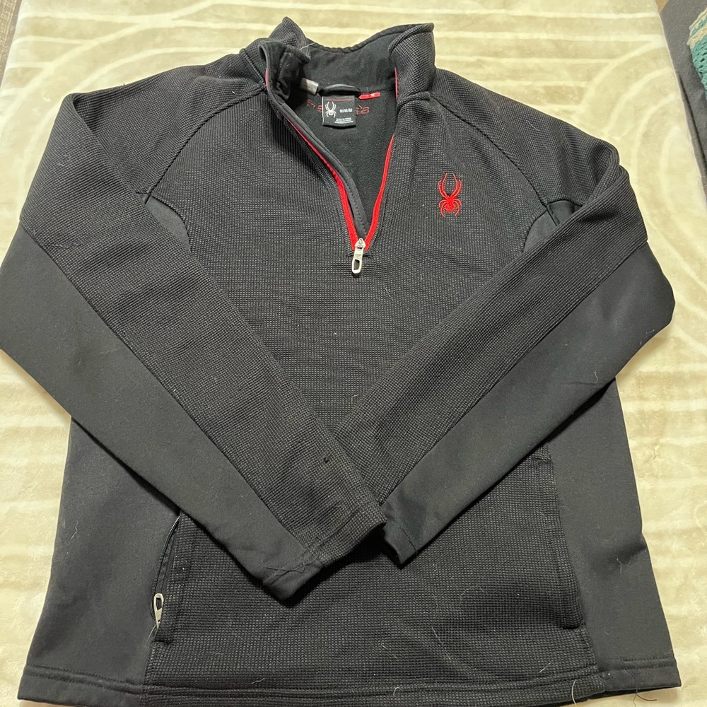 Spyder Black Quarter-Zip Pullover M